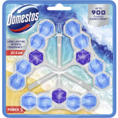 Domestos Power 5 Ocean 3-pack WC-raikastin