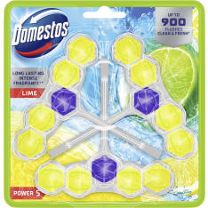 Domestos Power 5 Lime 3-pack WC-raikastin