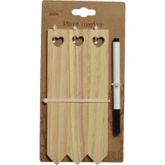Decoris Wooden seedling sign 3 pcs