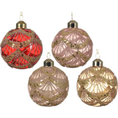 Decoris ø8cm fir decoration ball
