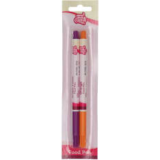 FunCakes Food Pen Purple-Orange Set/2