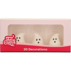 FunCakes 3D Haamut 3 kpl syötävä koriste