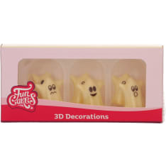 FunCakes Chocolate Decorations 3D Ghosts Set/6