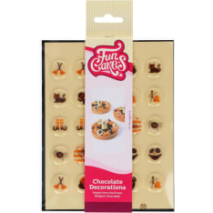FunCakes Chocolate Decorations Halloween Ø2cm Set/25