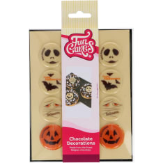 FunCakes Chocolate Decorations Halloween Ø3,8cm Set/12