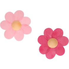 FunCakes waffle flowers, Pink flowers 8 pcs