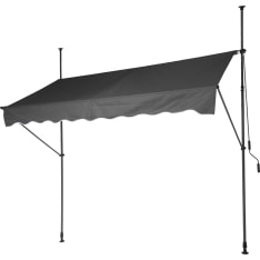 KM 250 x 120 cm harmaa markiisi