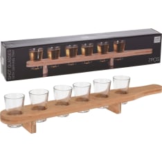 KM 6 schnapps glasses