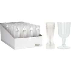 KM plastic wine glass