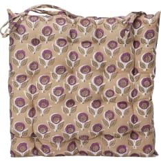 KM Kukat 40x40 cm beige istuintyyny