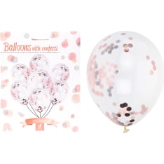KM Rose Party confetti balloon