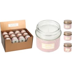 H&S scented candle glass