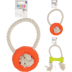 Dogs dog harness/rubber toy