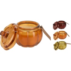 H&S 11.5cm glass candle