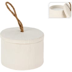 H&S 9.5x7.2cm glass candle