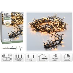 H&S Micro Cluster Warm White 400led 8m valosarja