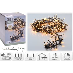 H&S Micro Cluster Warm White 700led 14m valosarja