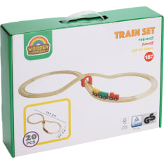 Wooden Train Set 20-piece train set