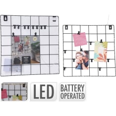 H&S 36x36cm led seinäteline