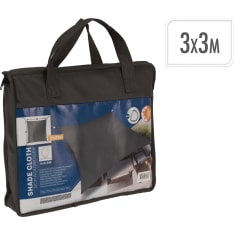 KM 3x3 m tummanharmaa aurinkopurje