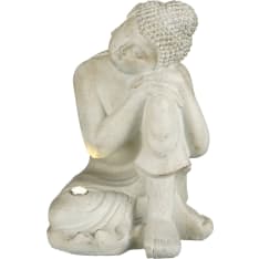 Mica Buddha 27,5x24,5x35,5 cm patsas aurinkokennovalaisimella