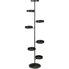 Mica Brutus 48x20x172 cm musta kukkateline