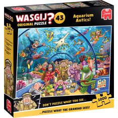 Jumbo Wasgij Original 43 Aquarium Antics! 1000p palapeli