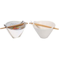 EH noodle bowl with chopsticks