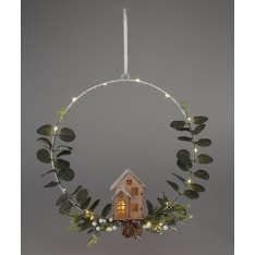 H&S eucalyptus wreath with LED lights