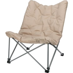 KM Beige retkituoli tyynyllä