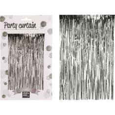 KM silver glitter curtain