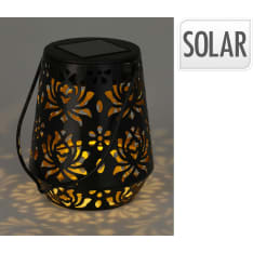 Pro Garden Solar 13cm musta aurinkokennolyhty