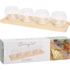 EH 4 glass bowl serving set