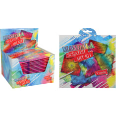 Mandala Scratch Art Kit raaputuskortit