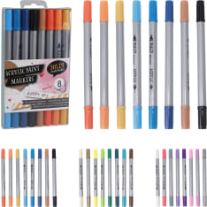 Creative Acrylic Markers 8-osainen akryylitussisetti
