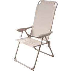 KM taitettava beige puutarhatuoli