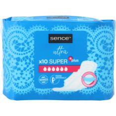 Sence Super Plus 10pcs sanitary napkins