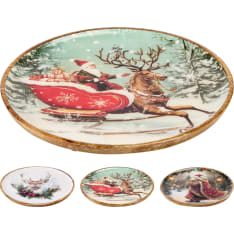 H&S 30 cm Christmas-themed decorative plate