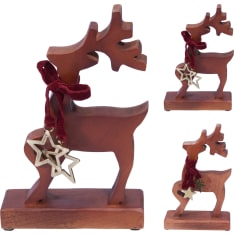 H&S 26 cm wooden reindeer
