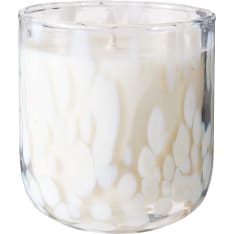 H&S candle in a glass