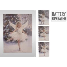 H&S Angel canvas print with LED lights