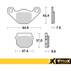 ProX KX80 + RM80 front brake pad kit