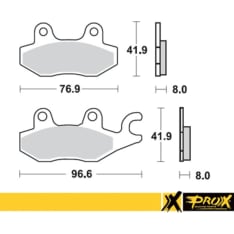 ProX LT-R450 (Right) + YFZ450 front brake pad kit