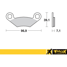 ProX Polaris 450/525 Outlaw '08-11 Rear Brake Pad Set