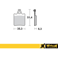 ProX KTM65SX '00-03 Rear Brake Pad Set