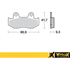 ProX Yamaha brake pad kit rear
