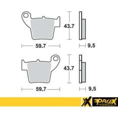 ProX CR125/250 + CRF150/250/450R Rear Brake Pad Set