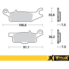 ProX Yamaha brake pad kit for the front