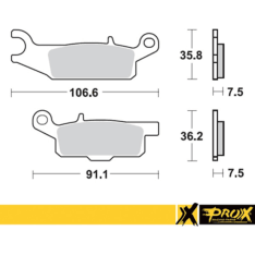 ProX Yamaha brake pad kit for the front