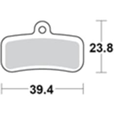 Motomaster Brake pad bicycle Organic Pro: Shimano D type
